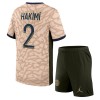 Conjunto (Camiseta+Pantalón Corto) Paris Saint-Germain Hakimi 2 Cuarta Equipación Jordan 23-24 - Niño